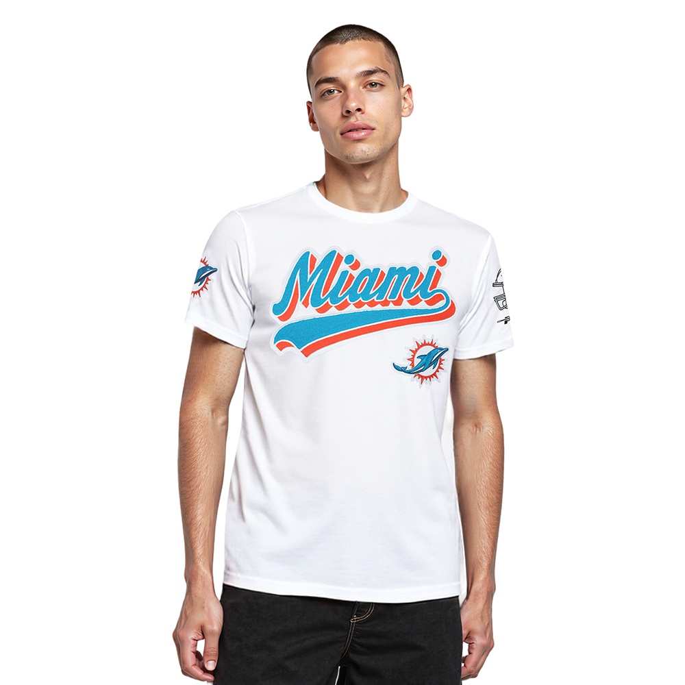 PLAYERA NFL MIAMI DOLPHINS SCRIPT TAIL