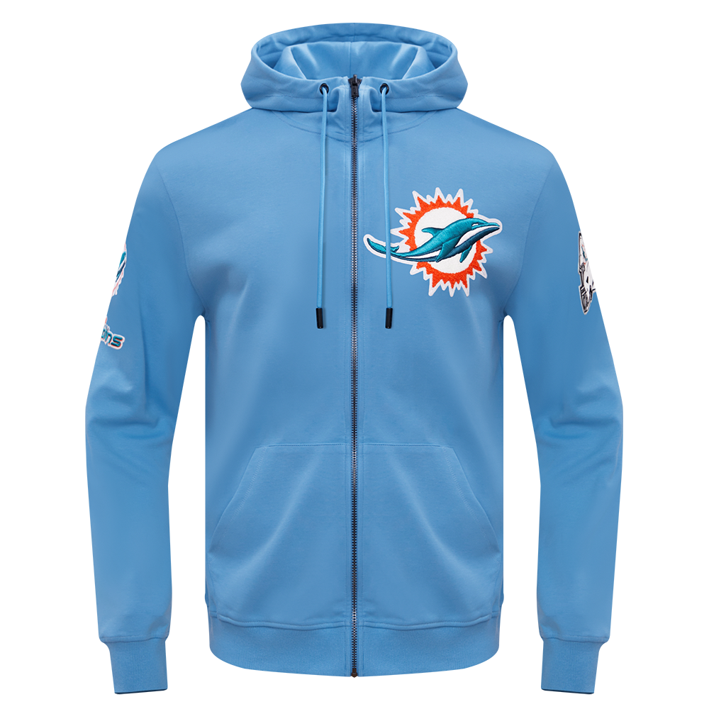 SUDADERA CON CIERRE NFL MIAMI DOLPHINS CLASSIC CHENILLE