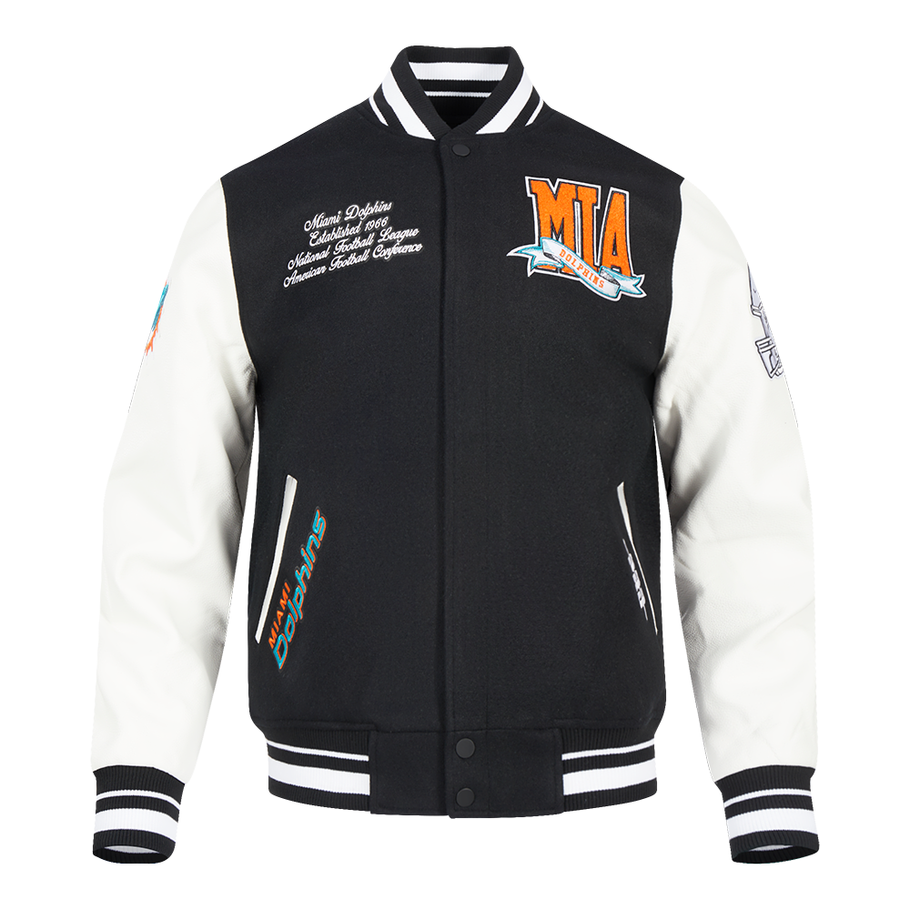 CHAMARRA UNIVERSITARIA NFL MIAMI DOLPHINS TEAM PENNANTS