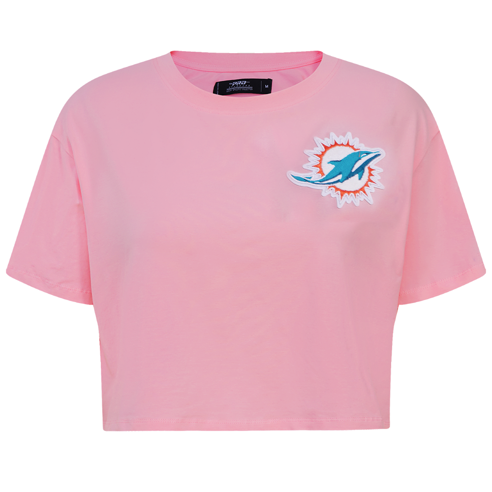 PLAYERA CROP NFL MIAMI DOLPHINS CLASSIC ESSENTIALS PARA MUJER