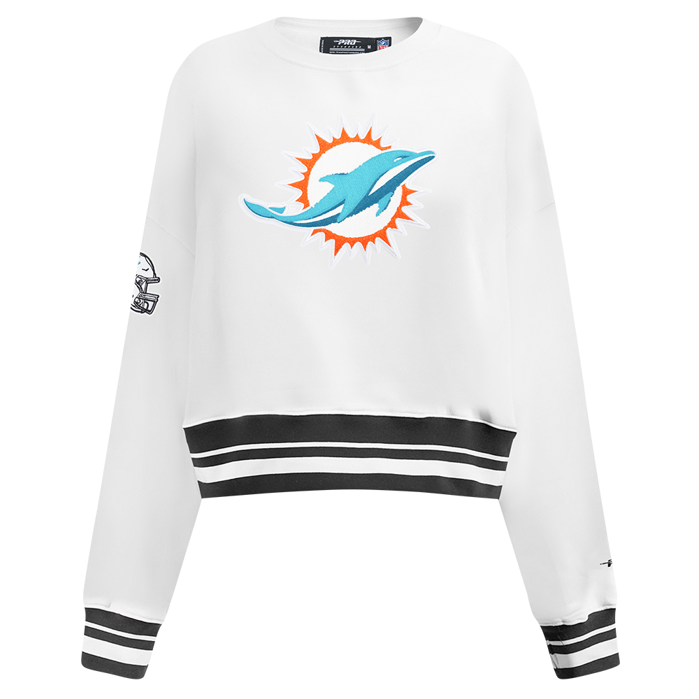 SUDADERA DE CUELLO REDONDO NFL MIAMI DOLPHINS MASH UP PARA MUJER