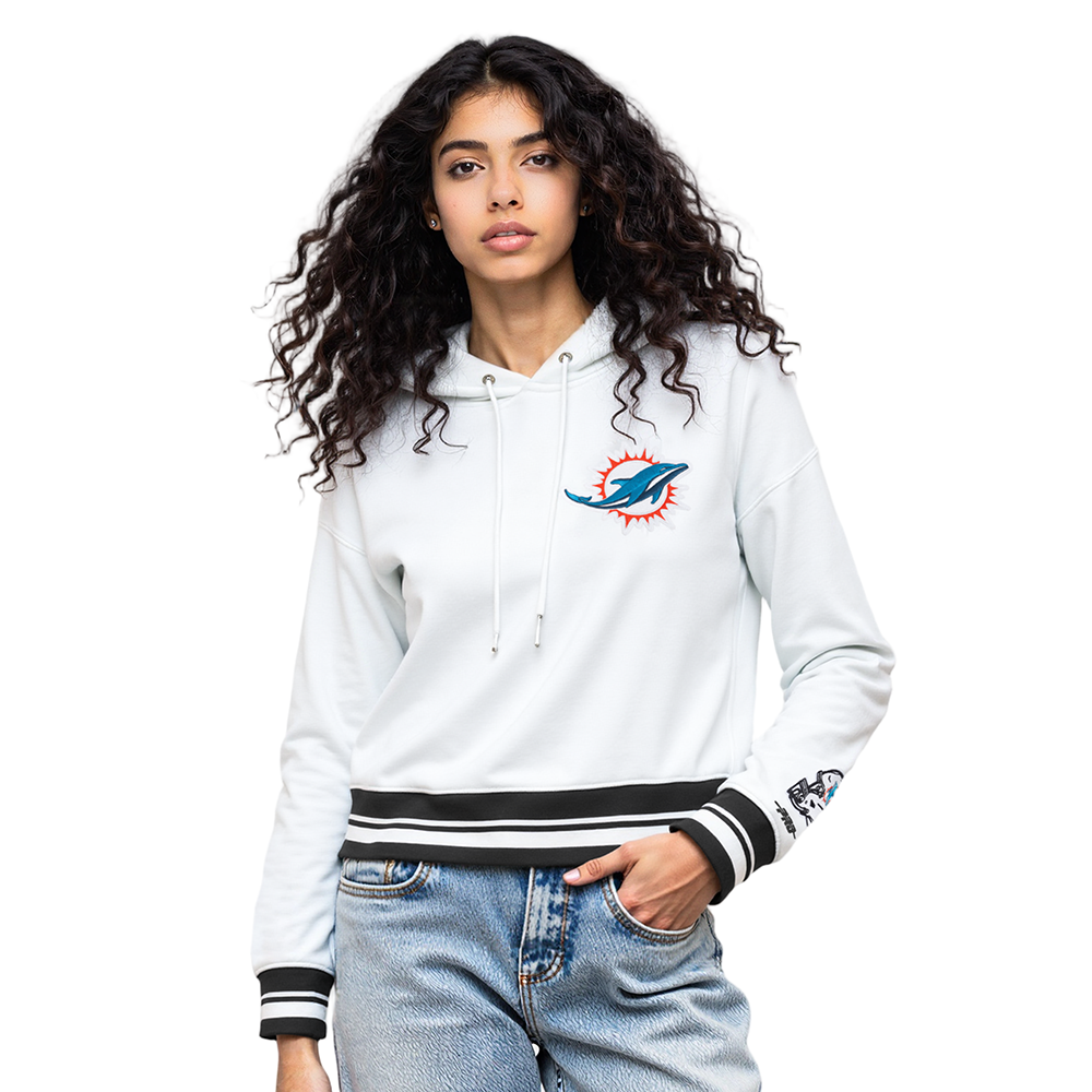 SUDADERA CON GORRO NFL MIAMI DOLPHINS MASH UP PARA MUJER