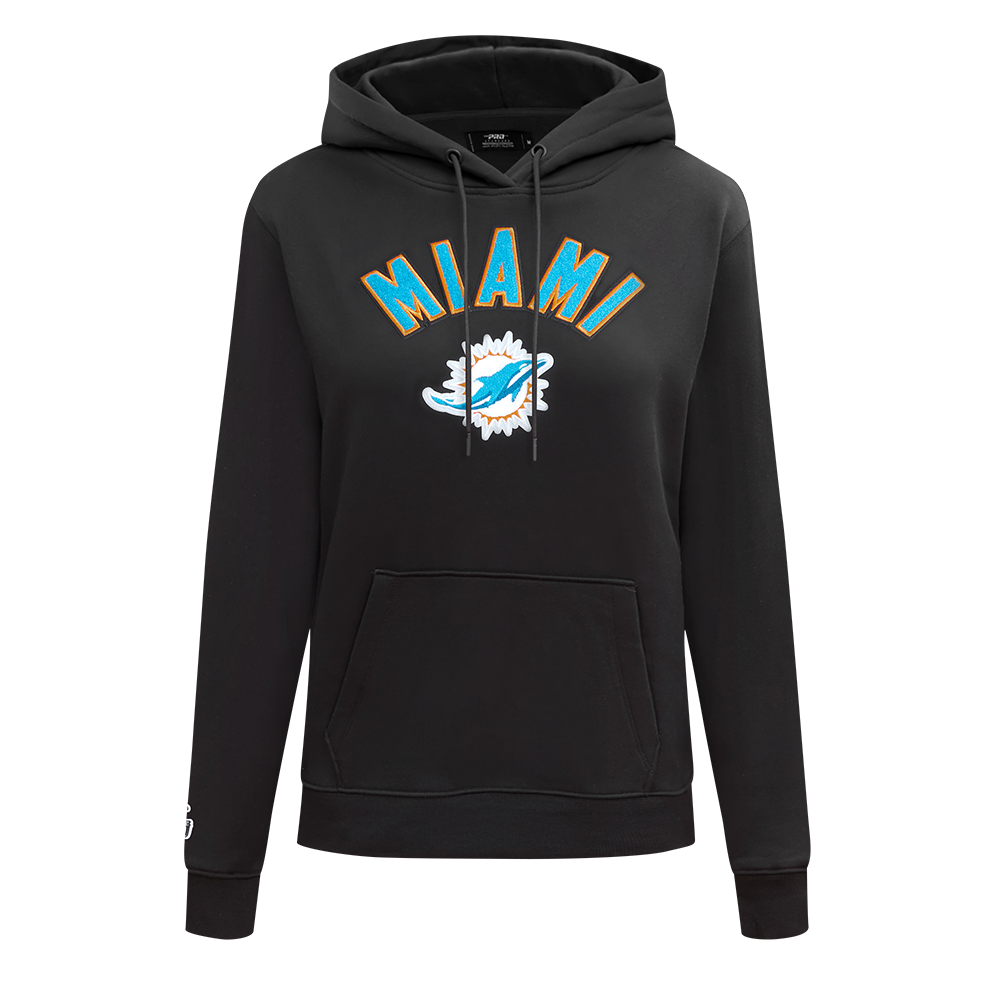SUDADERA CON GORRO NFL MIAMI DOLPHINS CLASSIC CHENILLE PARA MUJER