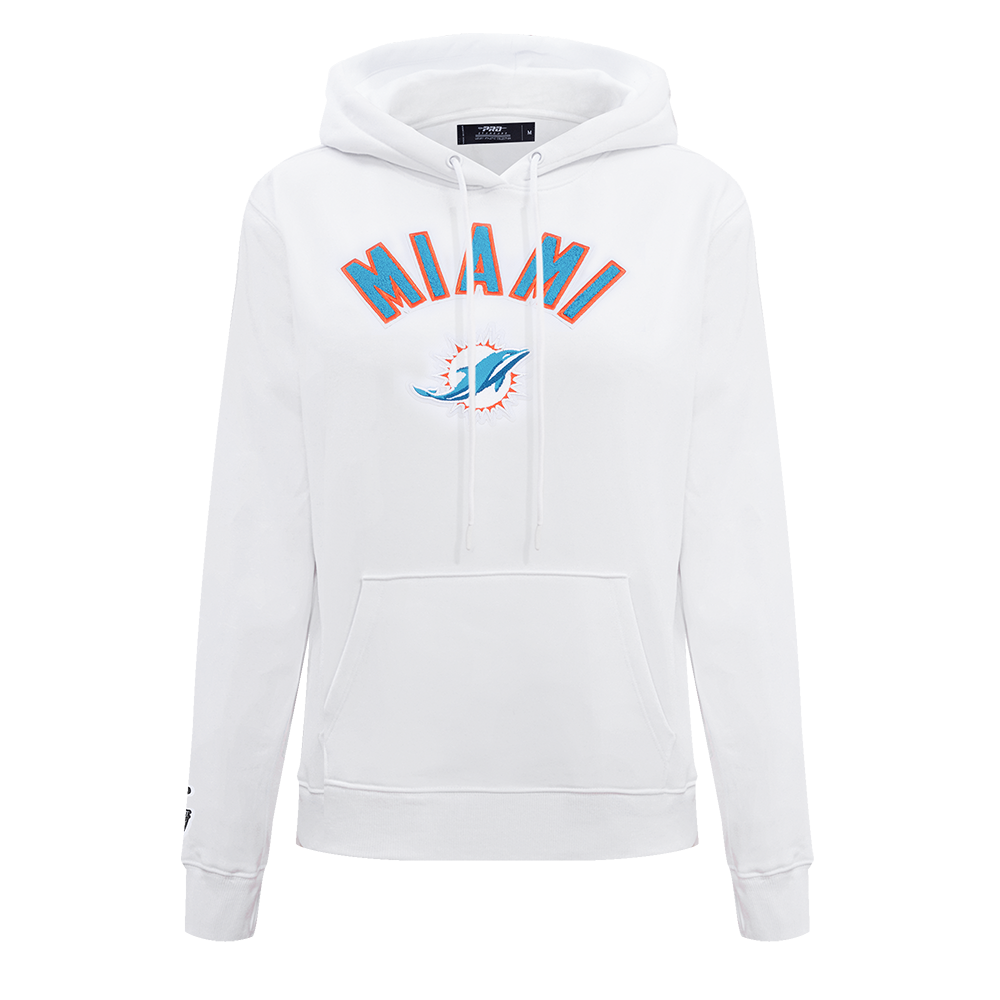 SUDADERA CON GORRO NFL MIAMI DOLPHINS CLASSIC CHENILLE PARA MUJER