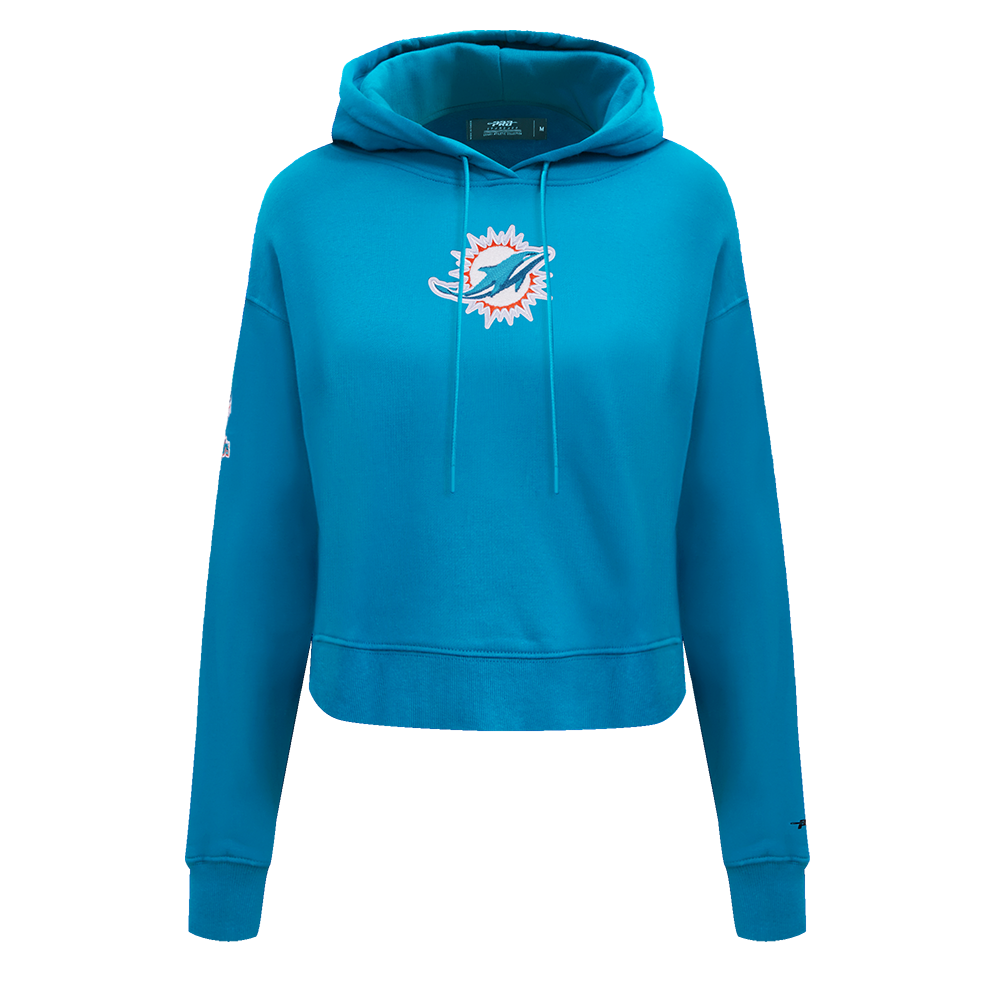 SUDADERA CON GORRO NFL MIAMI DOLPHINS CLASSIC ESSENTIALS PARA MUJER