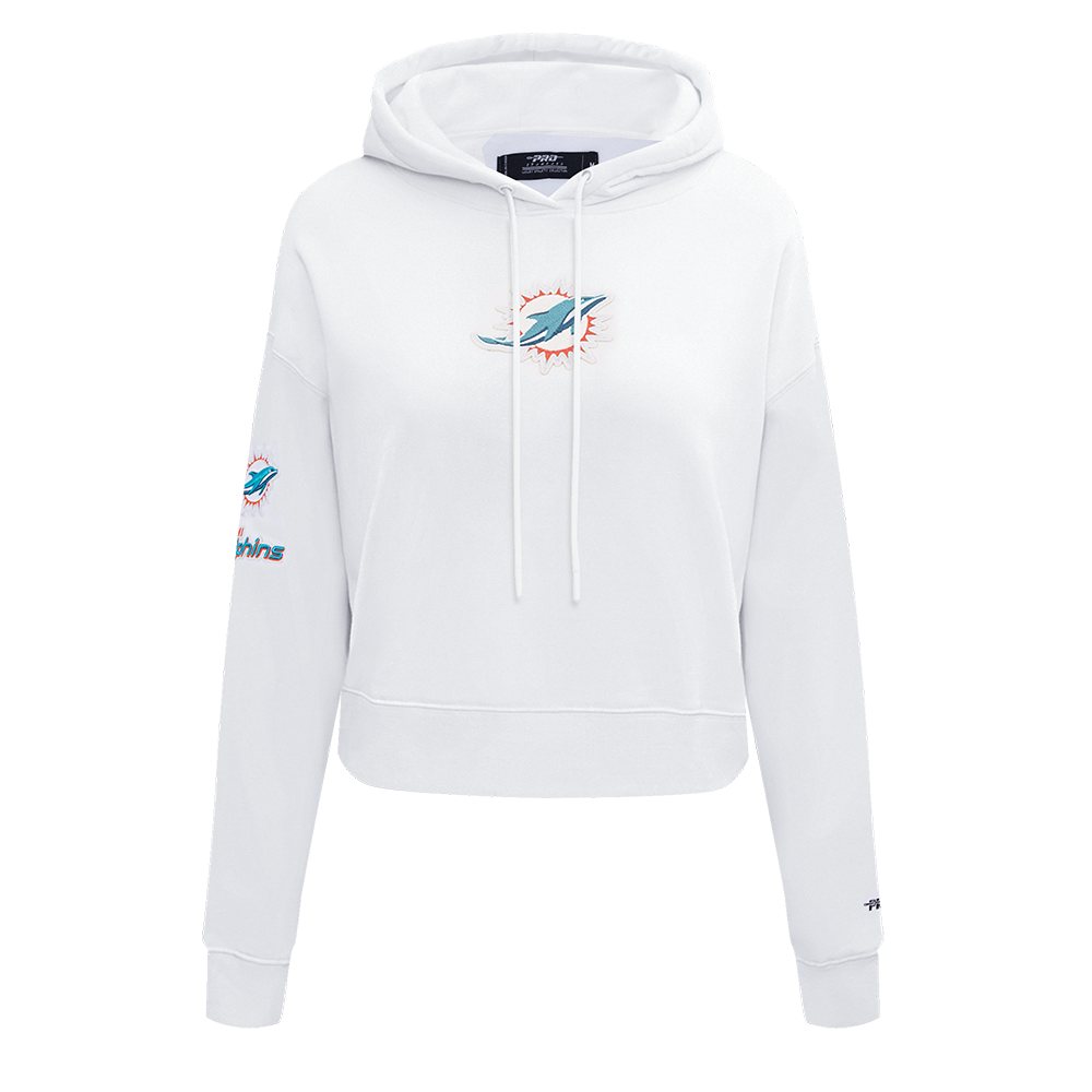 SUDADERA CON GORRO NFL MIAMI DOLPHINS CLASSIC ESSENTIALS PARA MUJER