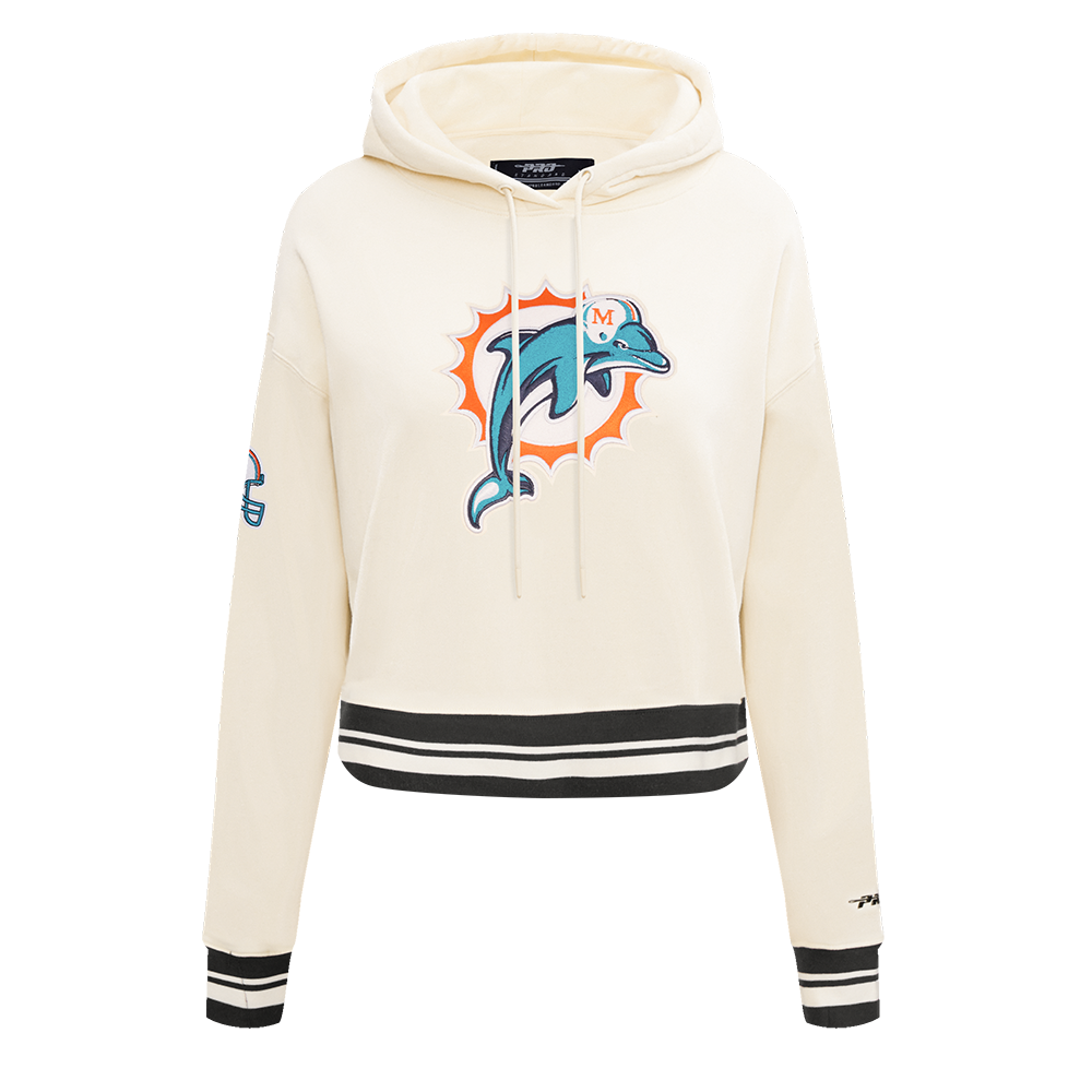 SUDADERA CON GORRO NFL MIAMI DOLPHINS RETRO CLASSICS PARA MUJER