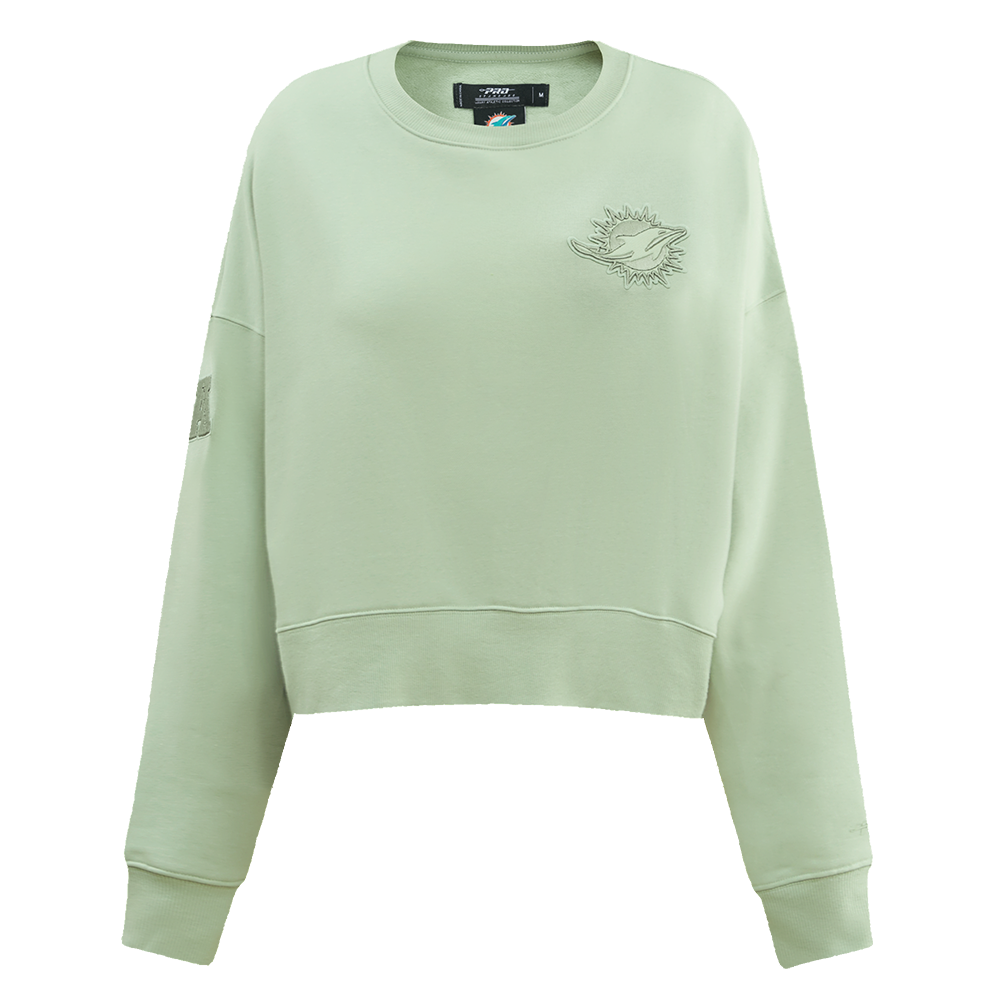 SUDADERA DE CUELLO REDONDO NFL MIAMI DOLPHINS NEUTRAL PARA MUJER