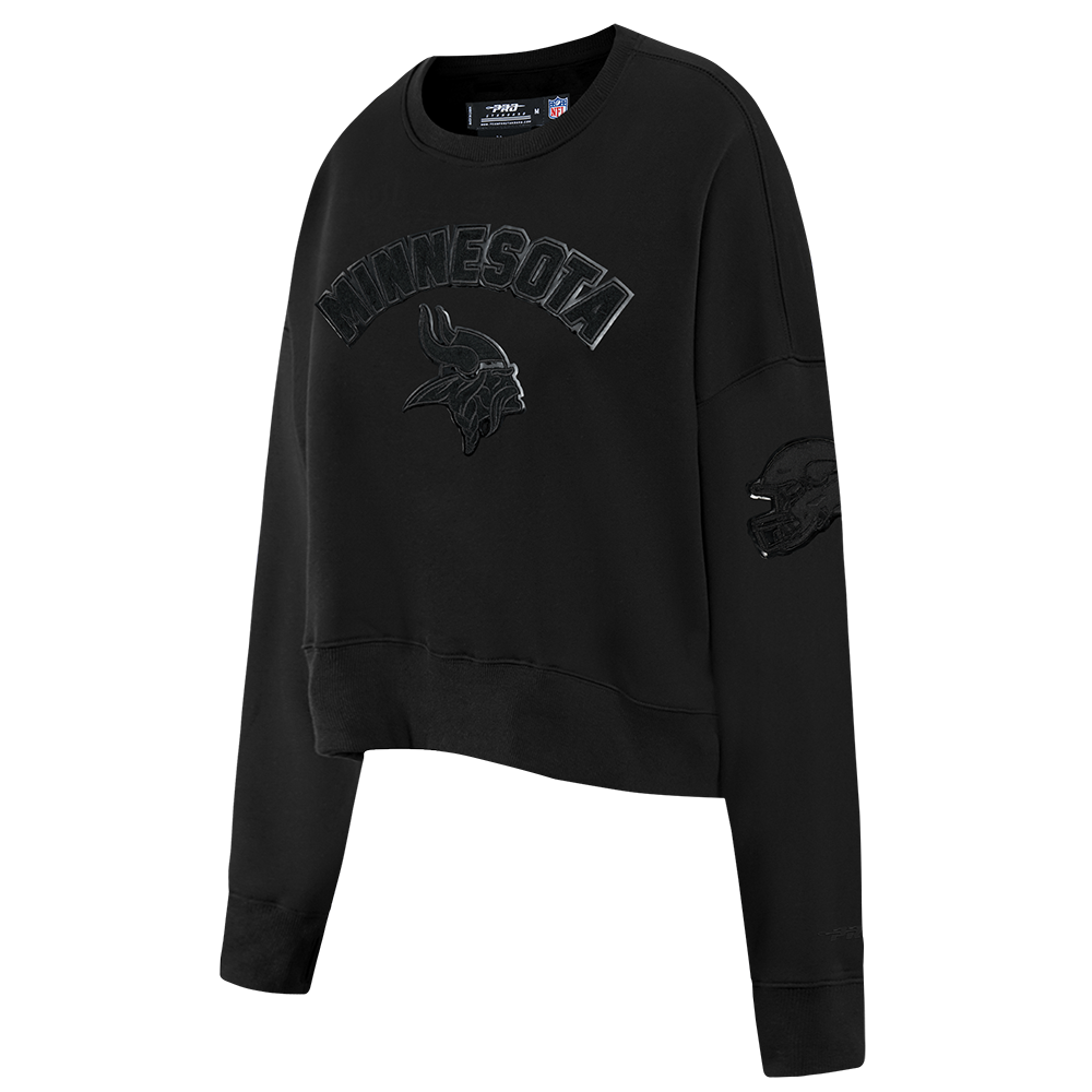 SUDADERA DE CUELLO REDONDO NFL MINNESOTA VIKINGS CLASSIC 3BK PARA MUJER