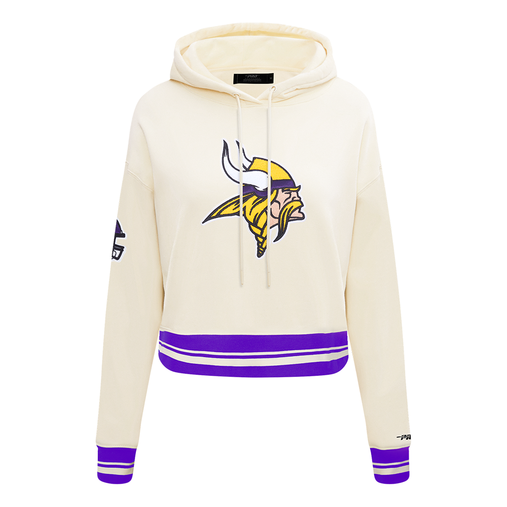 SUDADERA CON GORRO NFL MINNESOTA VIKINGS RETRO CLASSICS PARA MUJER