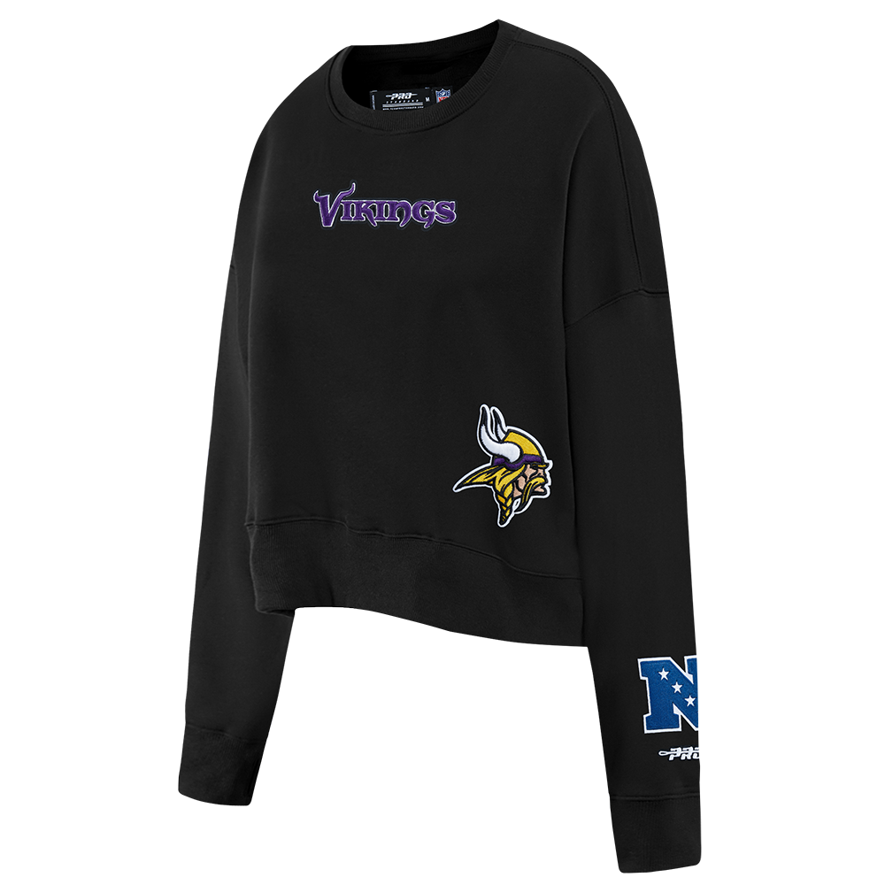 SUDADERA DE CUELLO REDONDO NFL MINNESOTA VIKINGS WINGSPAN PARA MUJER