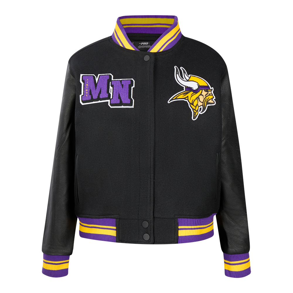 CHAMARRA UNIVERSITARIA NFL MINNESOTA VIKINGS MASH UP PARA MUJER