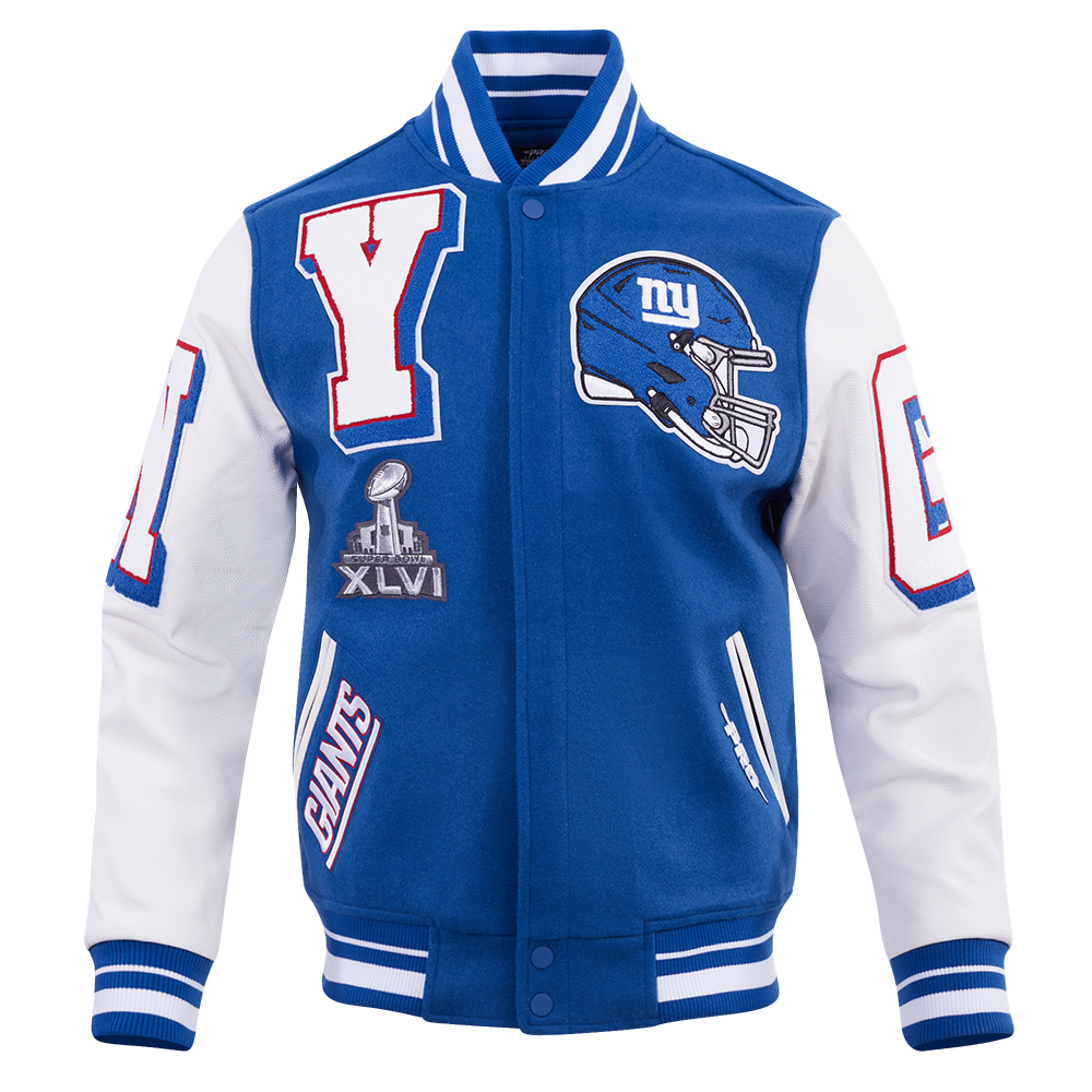 CHAMARRA UNIVERSITARIA NFL NEW YORK GIANTS MASH UP