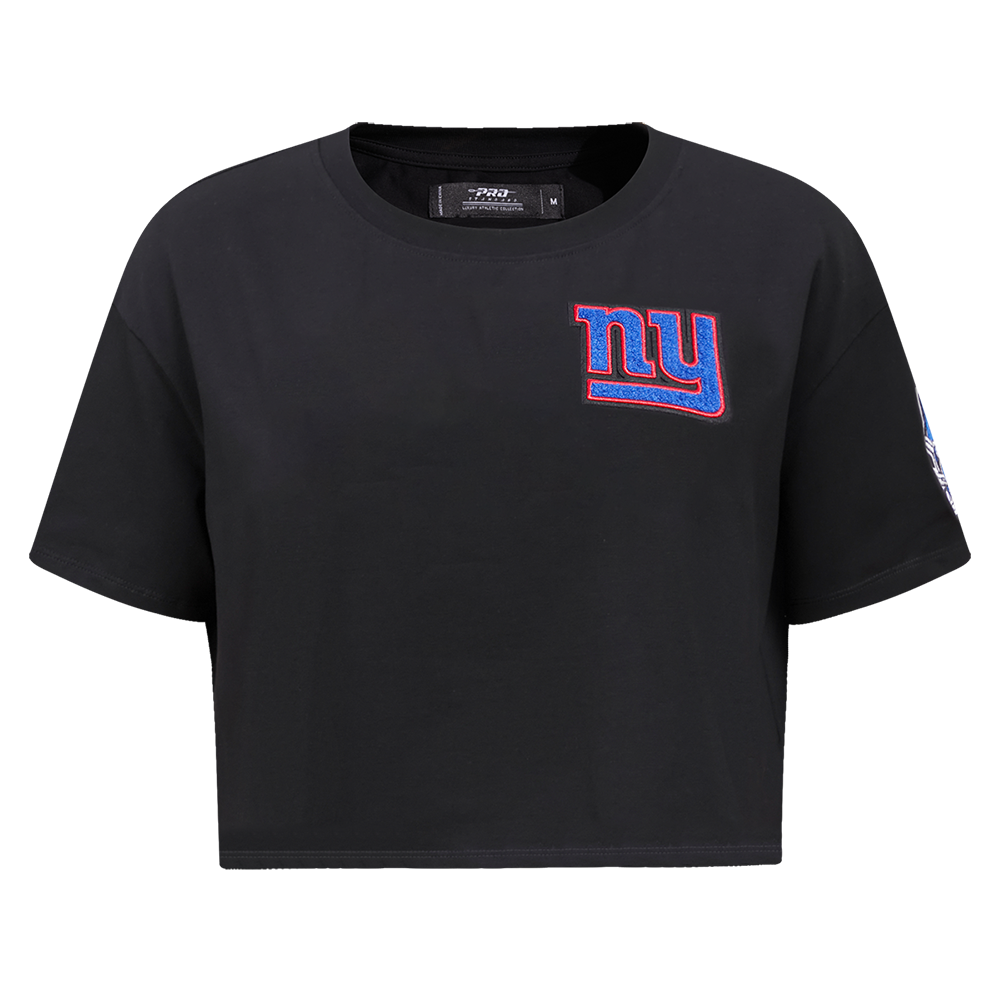 PLAYERA CROP NFL NEW YORK GIANTS CLASSIC ESSENTIALS PARA MUJER