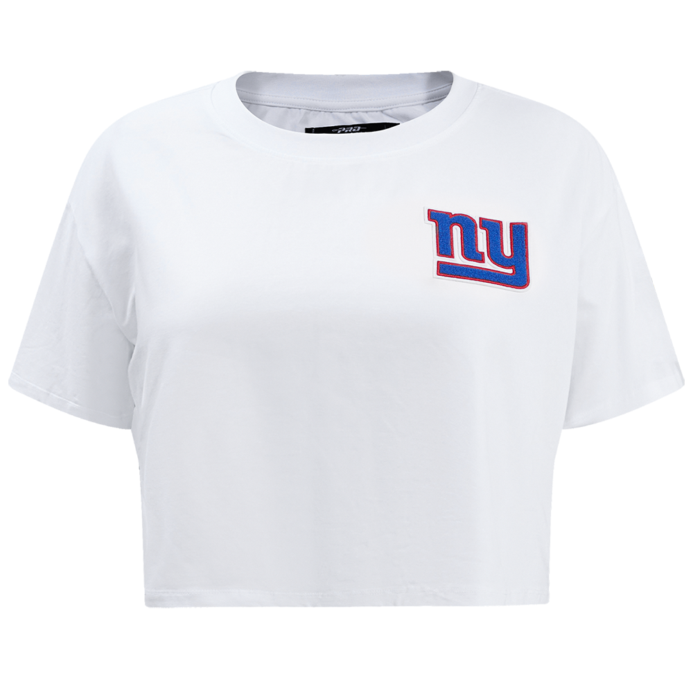 PLAYERA CROP NFL NEW YORK GIANTS CLASSIC ESSENTIALS PARA MUJER