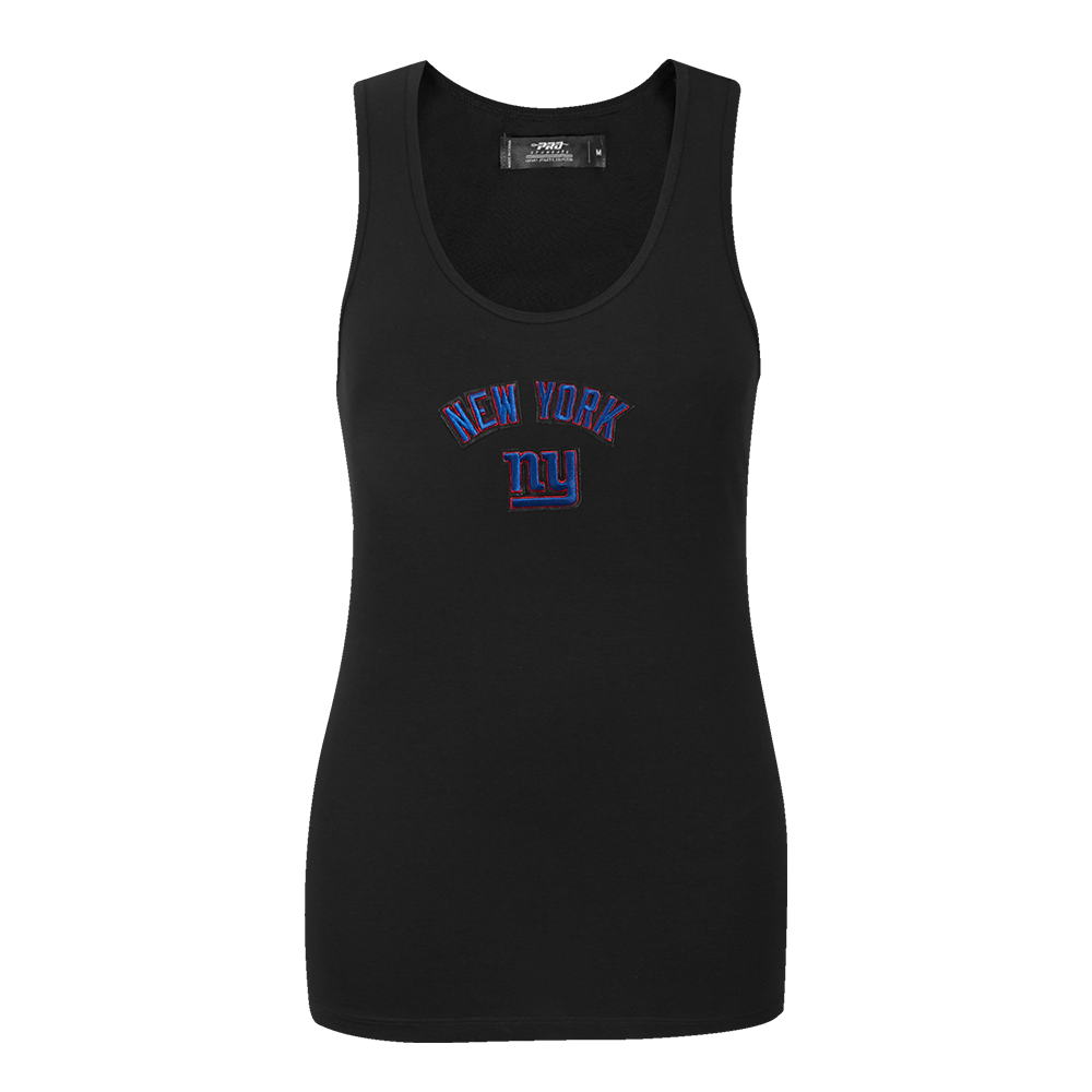 PLAYERA DE TIRANTES DE CORTE RELAJADO NFL NEW YORK GIANTS CLASSIC CHENILLE PARA MUJER