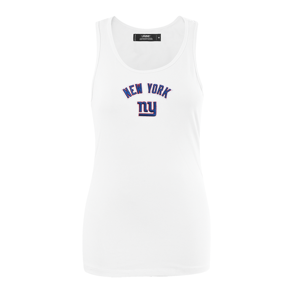 PLAYERA DE TIRANTES DE CORTE RELAJADO NFL NEW YORK GIANTS CLASSIC CHENILLE PARA MUJER