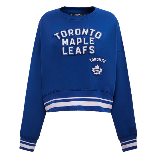 SUDADERA DE CUELLO REDONDO NHL TORONTO MAPLE LEAFS RETRO CLASSICS PARA MUJER