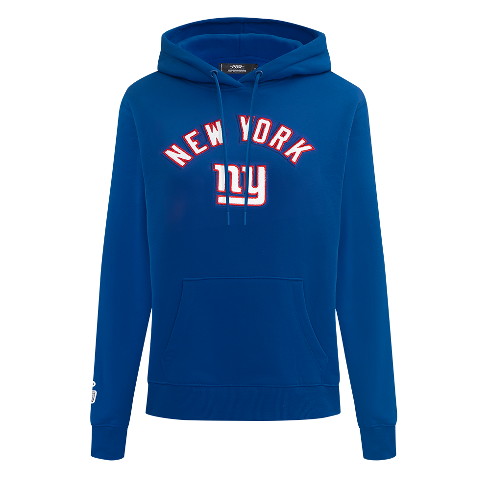 SUDADERA CON GORRO NFL NEW YORK GIANTS CLASSIC CHENILLE PARA MUJER