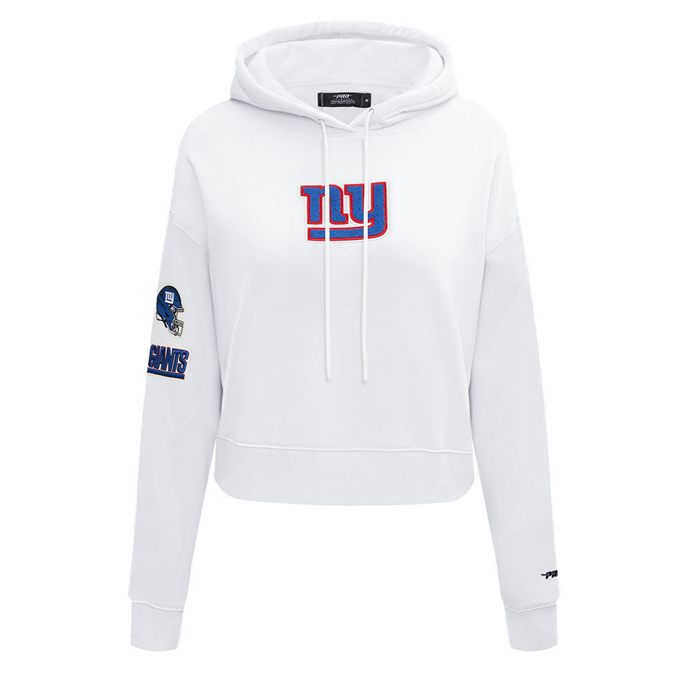 SUDADERA CON GORRO NFL NEW YORK GIANTS CLASSIC ESSENTIALS PARA MUJER