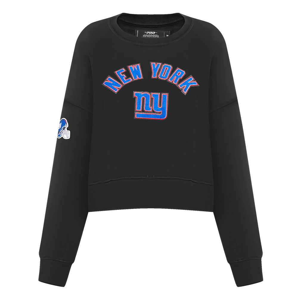 SUDADERA DE CUELLO REDONDO NFL NEW YORK GIANTS CLASSIC ESSENTIALS PARA MUJER