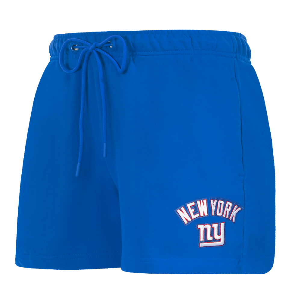 SHORTS DE ALGODÓN NFL NEW YORK GIANTS CLASSIC CHENILLE PARA MUJER