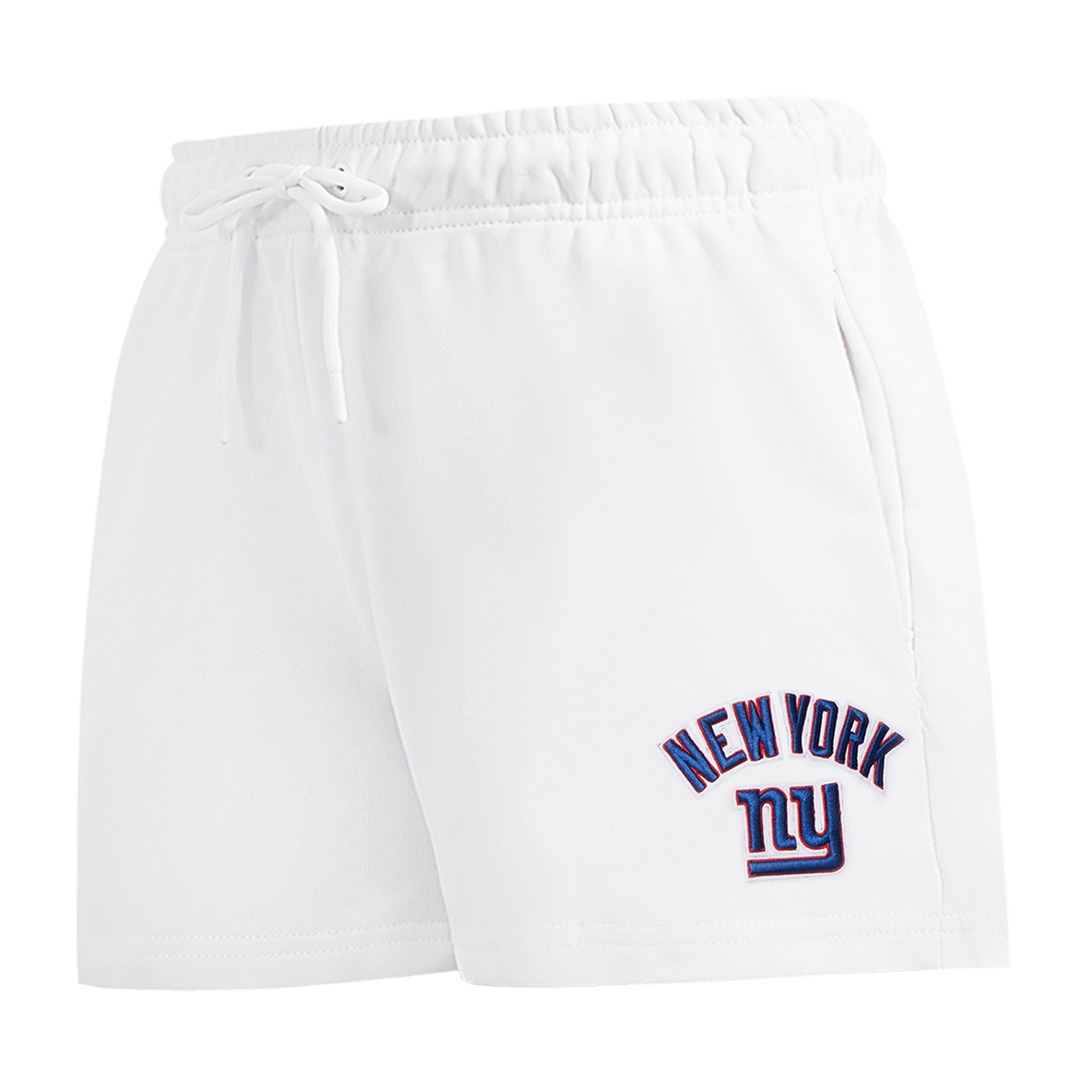 SHORTS DE ALGODÓN NFL NEW YORK GIANTS CLASSIC CHENILLE PARA MUJER