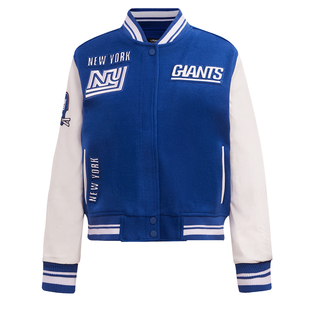 CHAMARRA UNIVERSITARIA NFL NEW YORK GIANTS RETRO CLASSICS PARA MUJER