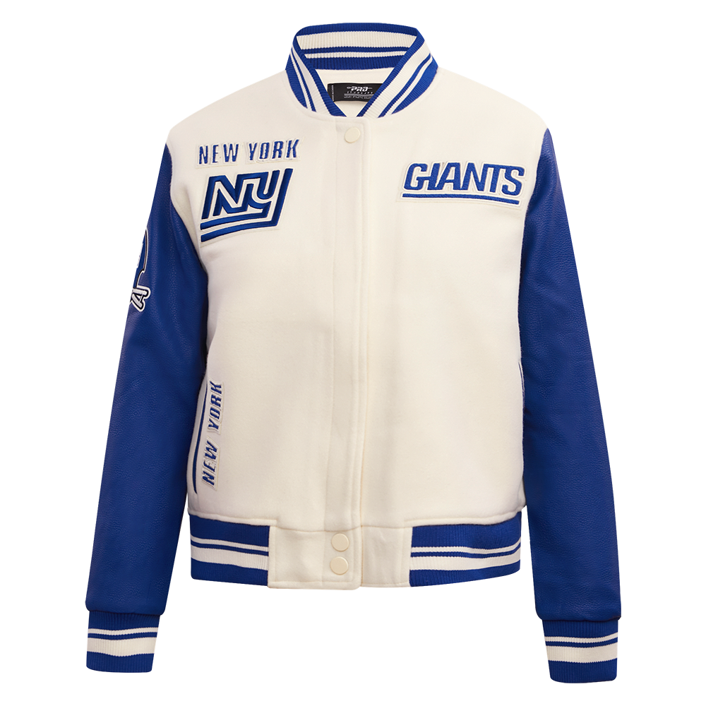 CHAMARRA UNIVERSITARIA NFL NEW YORK GIANTS RETRO CLASSICS PARA MUJER