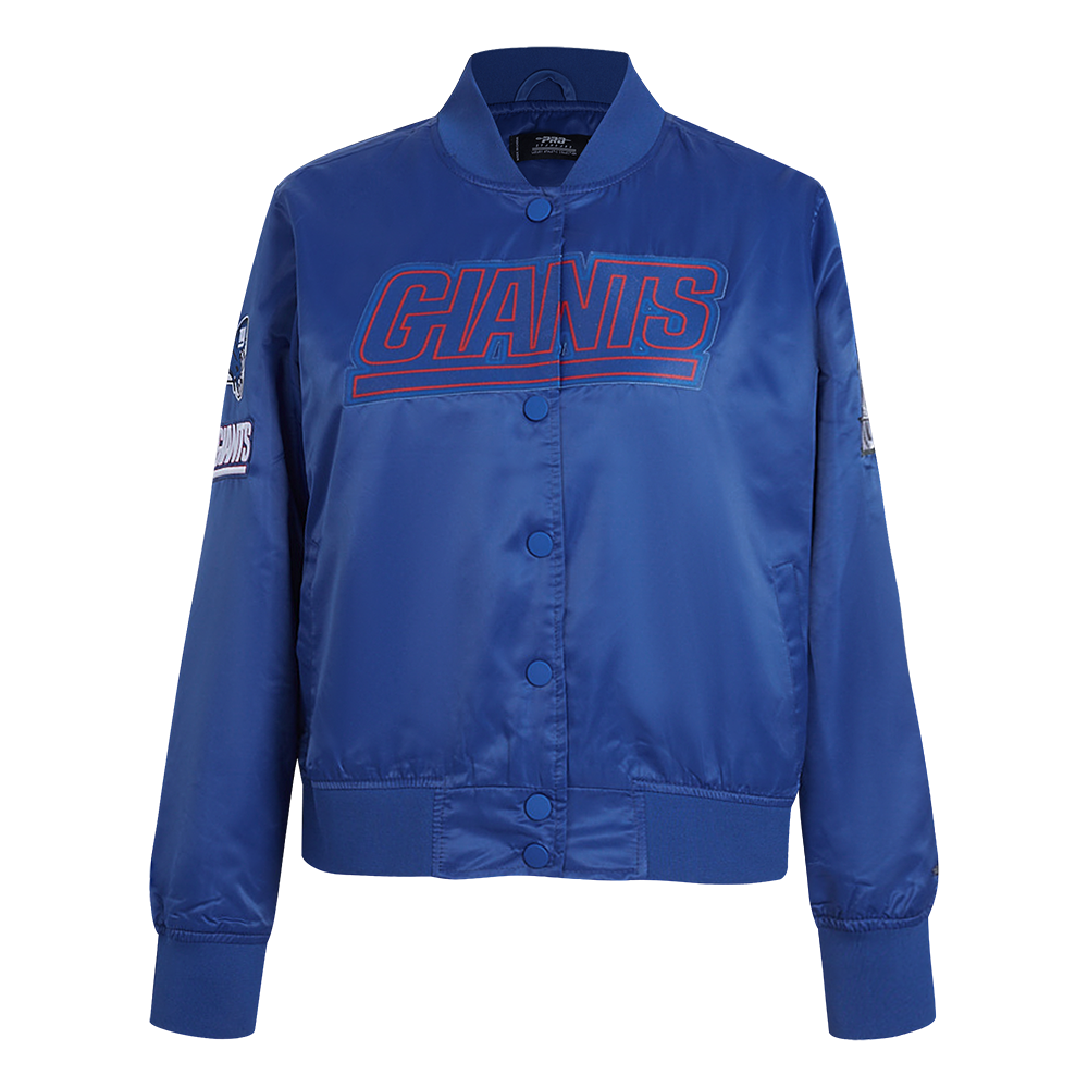 CHAMARRA DE SATÍN NFL NEW YORK GIANTS CLASSIC ESSENTIALS PARA MUJER