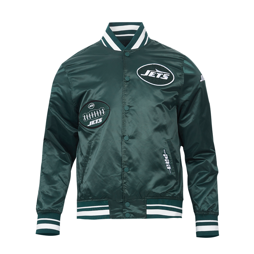 CHAMARRA DE SATÍN NFL NEW YORK JETS OLD ENGLISH