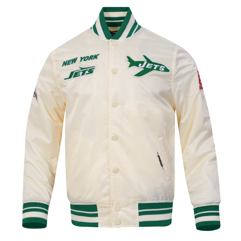 CHAMARRA DE SATÍN NFL NEW YORK JETS RETRO CLASSICS