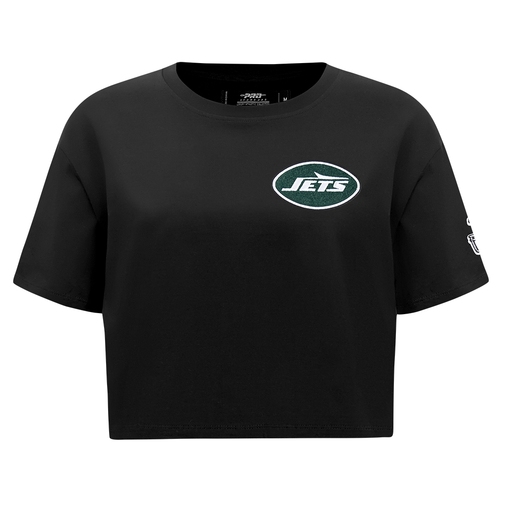 PLAYERA CROP NFL NEW YORK JETS CLASSIC CHENILLE PARA MUJER