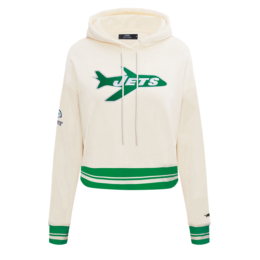 SUDADERA CON GORRO NFL NEW YORK JETS RETRO CLASSICS PARA MUJER