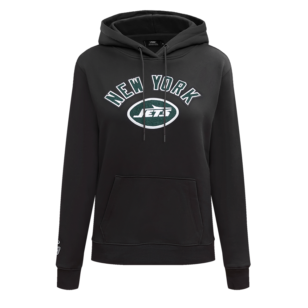 SUDADERA CON GORRO NFL NEW YORK JETS CLASSIC CHENILLE PARA MUJER