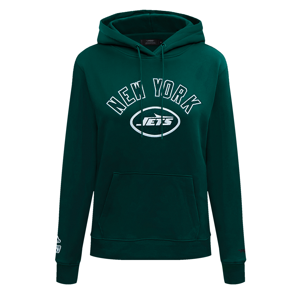 SUDADERA CON GORRO NFL NEW YORK JETS CLASSIC CHENILLE PARA MUJER