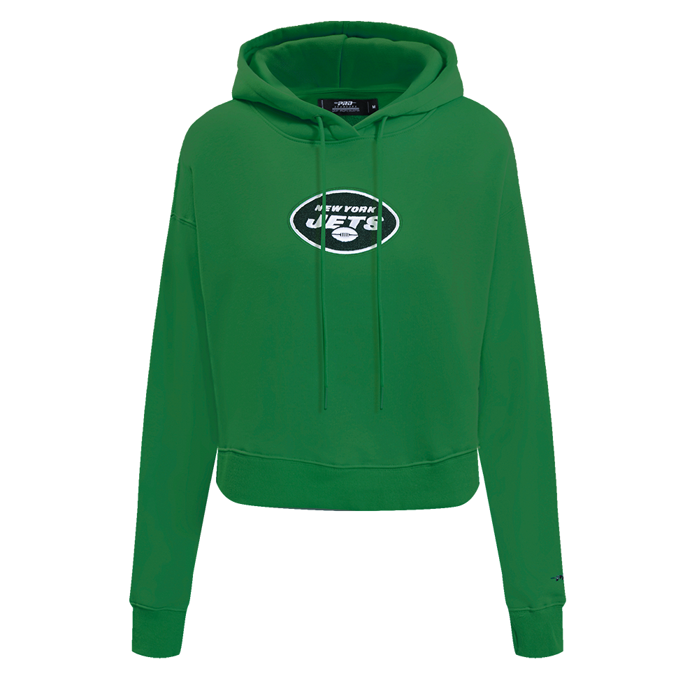 SUDADERA CON GORRO NFL NEW YORK JETS CLASSIC ESSENTIALS PARA MUJER