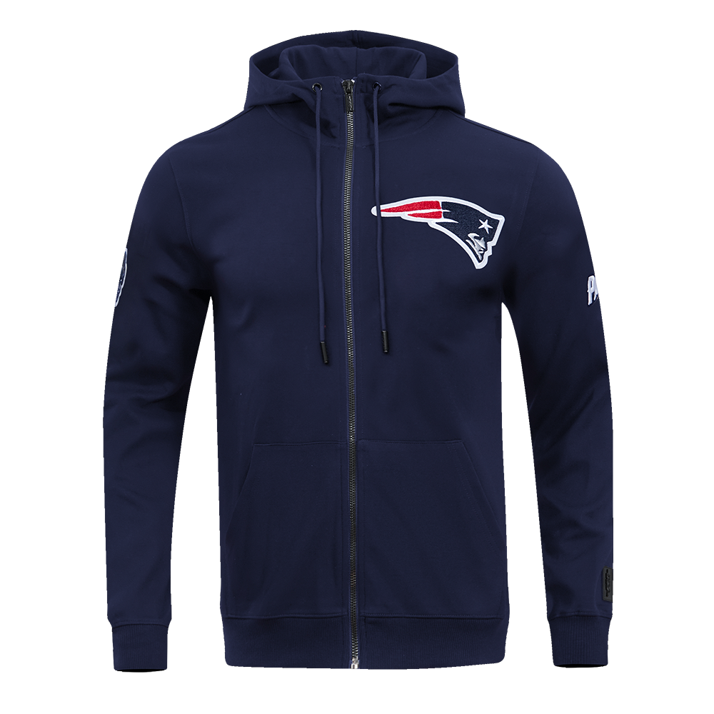 SUDADERA CON CIERRE NFL NEW ENGLAND PATRIOTS CLASSIC CHENILLE