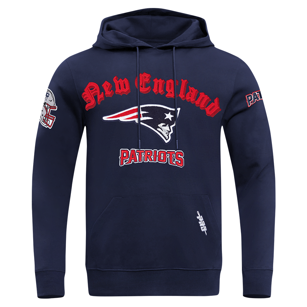SUDADERA CON GORRO NFL NEW ENGLAND PATRIOTS OLD ENGLISH