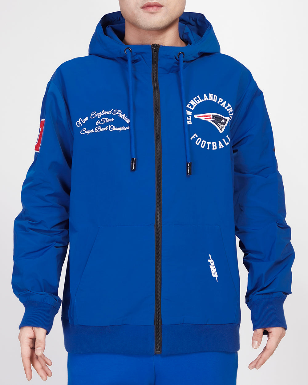 SUDADERA CON CIERRE NFL NEW ENGLAND PATRIOTS HYBRID