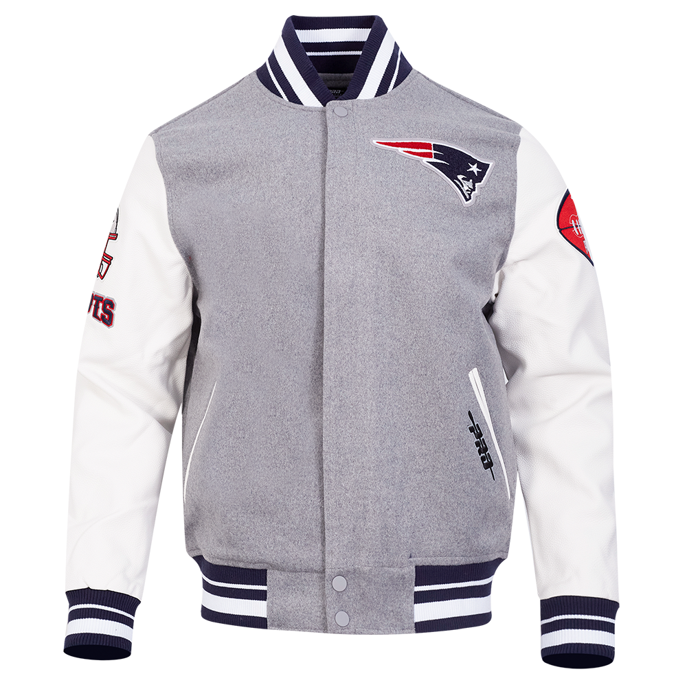 CHAMARRA UNIVERSITARIA NFL NEW ENGLAND PATRIOTS OLD ENGLISH