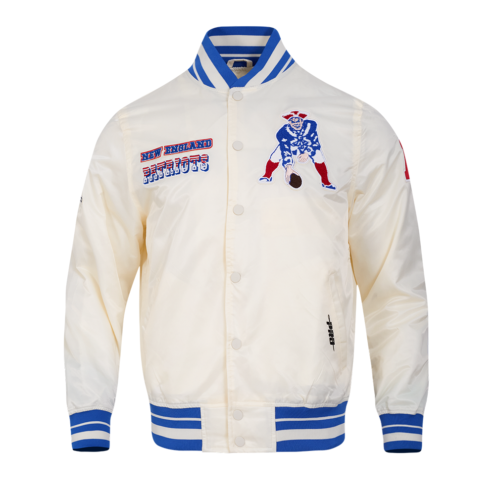 CHAMARRA DE SATÉN NFL NEW ENGLAND PATRIOTS RETRO CLASSICS