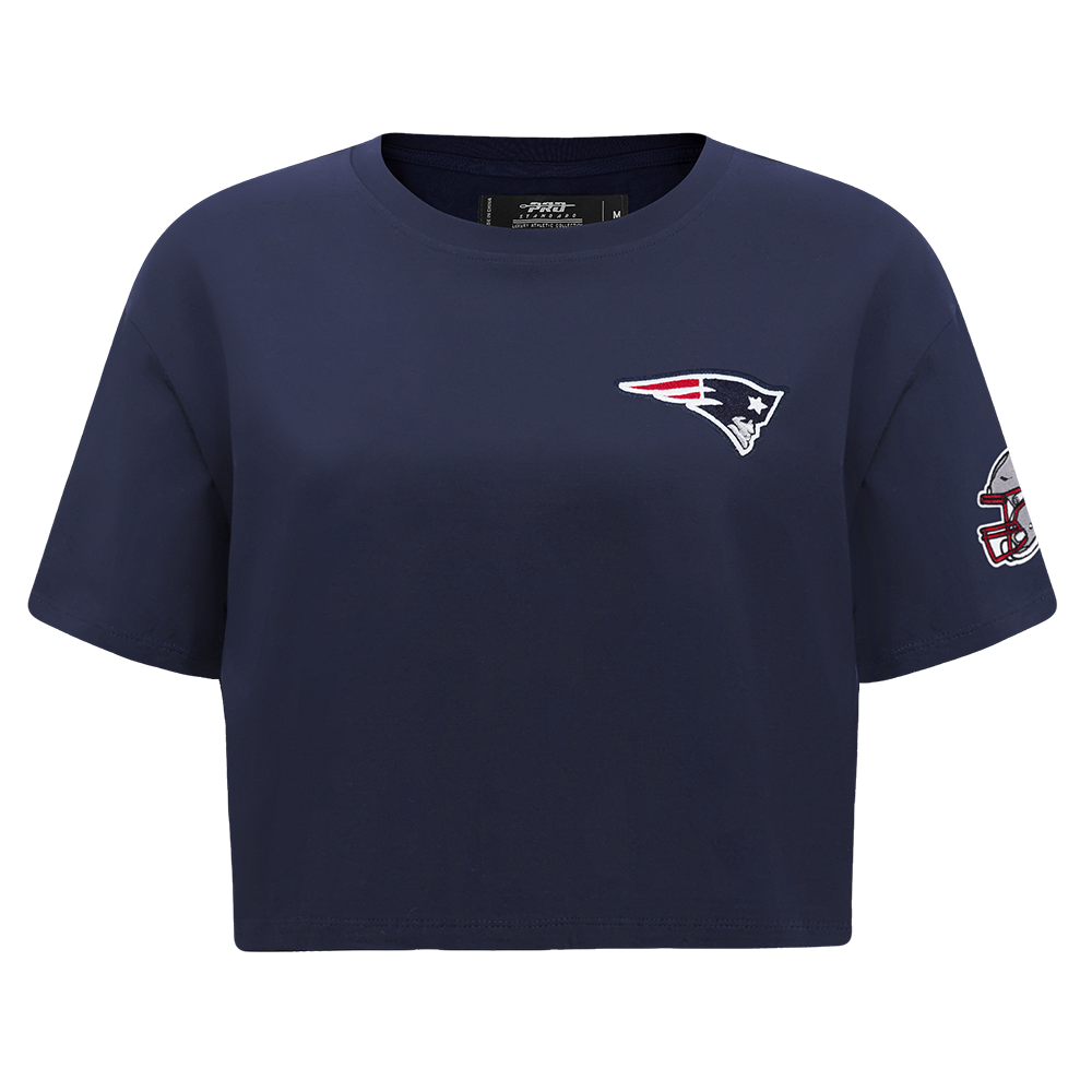 PLAYERA CROP NFL NEW ENGLAND PATRIOTS CLASSIC CHENILLE PARA MUJER