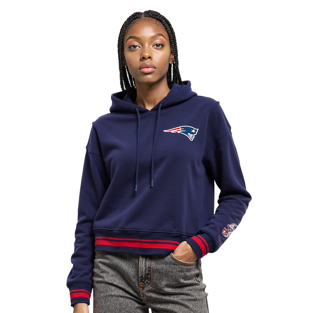 SUDADERA CON GORRO NFL NEW ENGLAND PATRIOTS MASH UP PARA MUJER