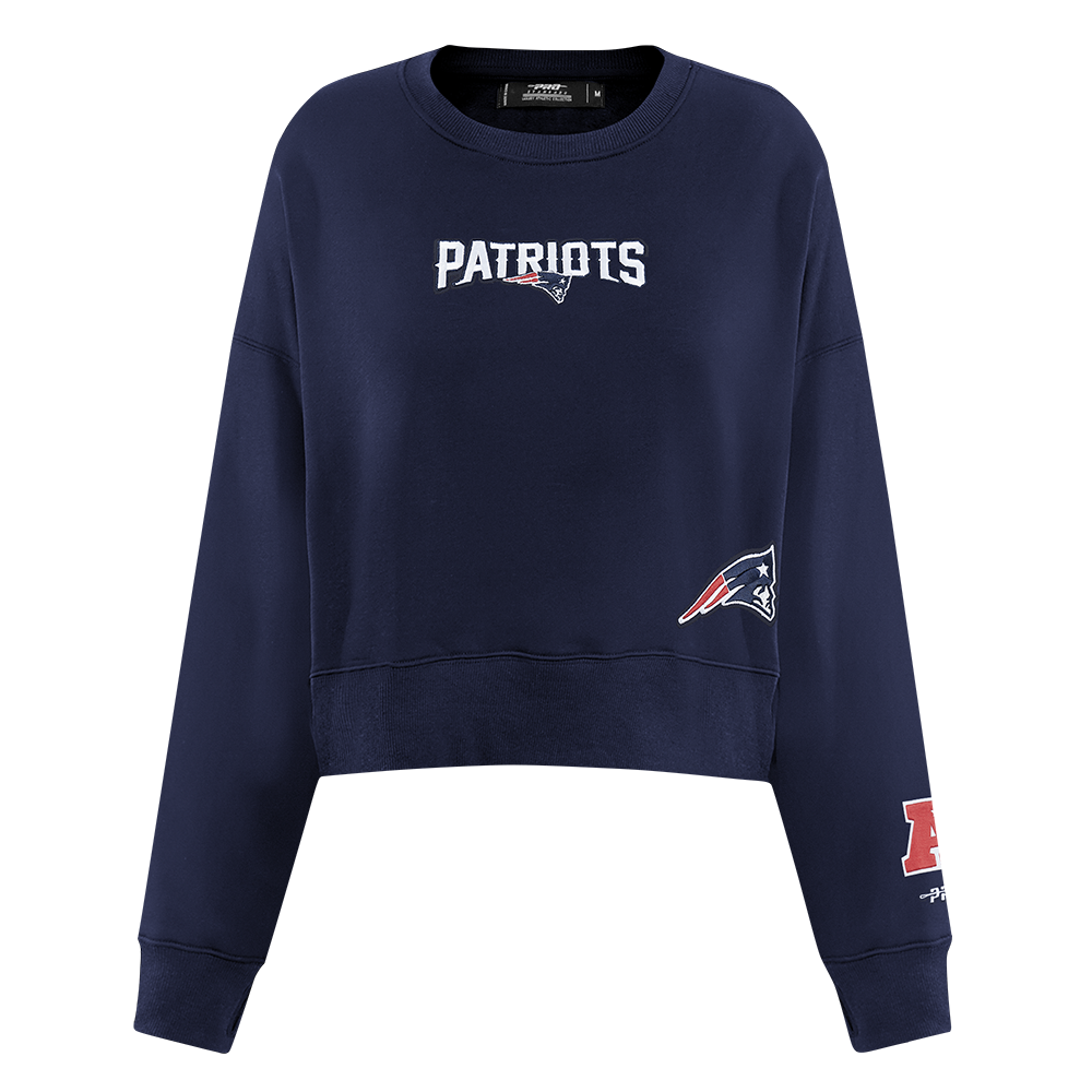 SUDADERA DE CUELLO REDONDO NFL NEW ENGLAND PATRIOTS WINGSPAN PARA MUJER