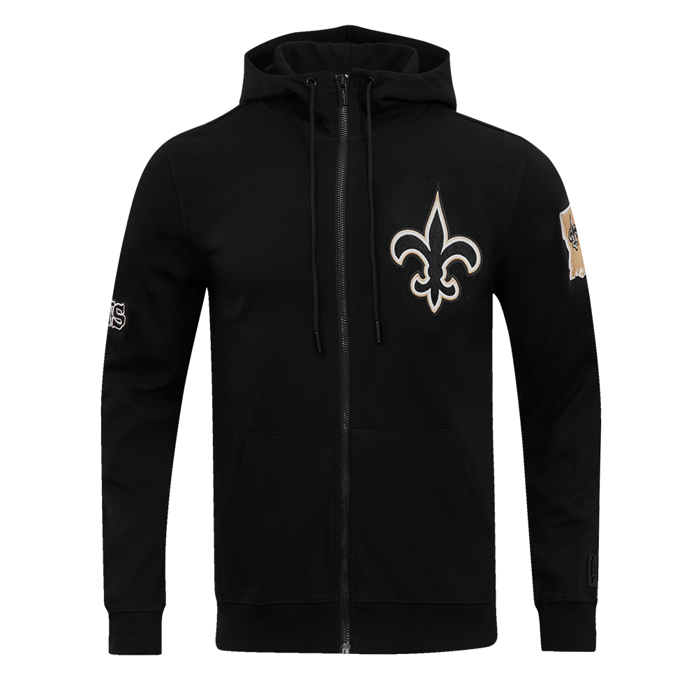 SUDADERA CON CIERRE NFL NEW ORLEANS SAINTS CLASSIC CHENILLE