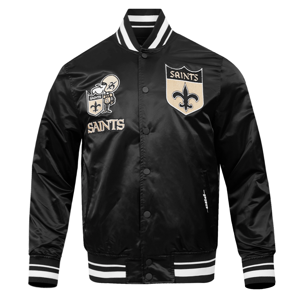 CHAMARRA DE SATÍN NFL NEW ORLEANS SAINTS RETRO CLASSICS