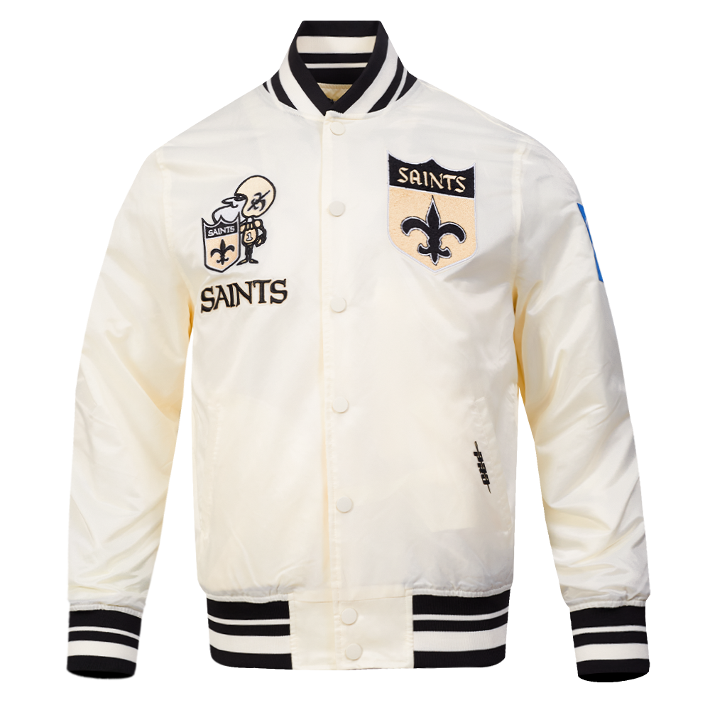 CHAMARRA DE SATÍN NFL NEW ORLEANS SAINTS RETRO CLASSICS