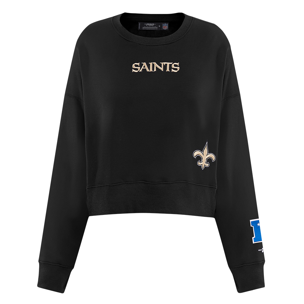 SUDADERA DE CUELLO REDONDO NFL NEW ORLEANS SAINTS WINGSPAN PARA MUJER