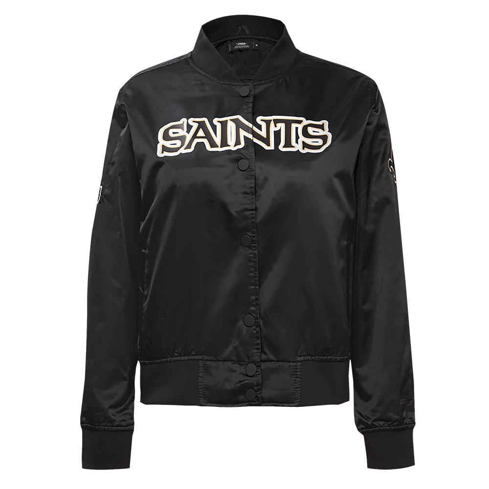 CHAMARRA DE SATÍN NFL NEW ORLEANS SAINTS CLASSIC CHENILLE PARA MUJER